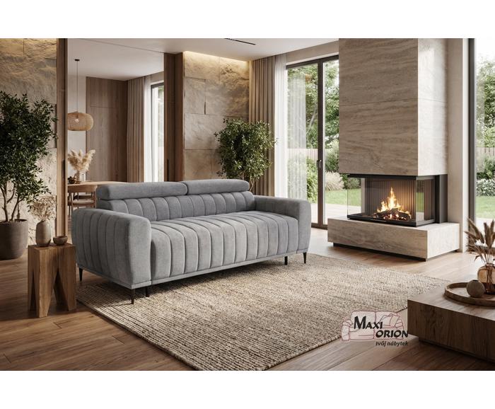 Rozkládací pohovka na každodenní spaní Sleep 140, šedá - ilustrační fotografie