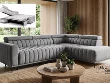 Fotogalerie Rohová sedací souprava Sleep 140 na každodenní spaní –  světle šedá