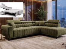Fotogalerie Rohová sedací souprava Sleep 140 na každodenní spaní - olivová