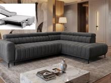 Fotogalerie Rohová sedací souprava Sleep 140 na každodenní spaní - šedá