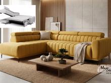 Fotogalerie Rohová sedací souprava Sleep 140 na každodenní spaní  - výběr potahů