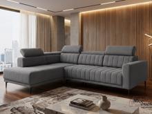 Fotogalerie Rohová sedací souprava Sleep 140 na každodenní spaní - žebrovaný potah