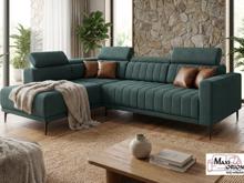 Fotogalerie Rohová sedací souprava Sleep 140 na každodenní spaní - žebrovaný potah