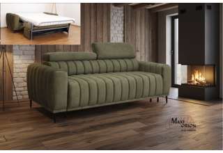 Ukázka interiéru – takto může vypadat Vaše rozkládací pohovka na každodenní spaní Sleep 140 - zelená