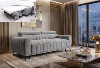 Rozkládací pohovka na každodenní spaní Sleep - 140 - šedá