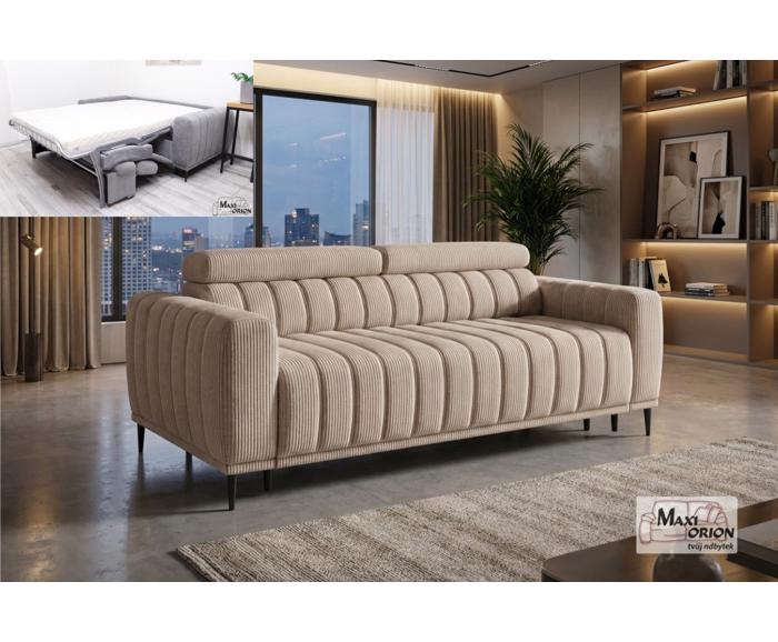 Rozkládací pohovka na každodenní spaní Sleep - 140 béžová