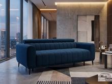 Fotogalerie Rozkládací pohovka na každodenní spaní Sleep - 140 - světle modrá