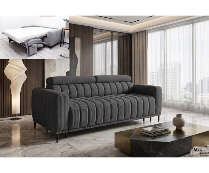 Fotogalerie Rozkládací pohovka na každodenní spaní Sleep - 140 tmavě šedá