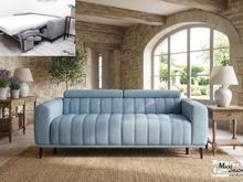 Fotogalerie Rozkládací pohovka na každodenní spaní Sleep - 140 - světle modrá