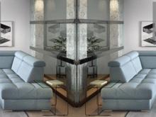 Fotogalerie Rohová sedací souprava Aviro ve tvaru U s širokým otomanem - výběr potahů