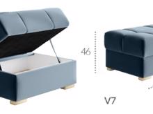 Fotogalerie Taburet Aviro - výběr potahů