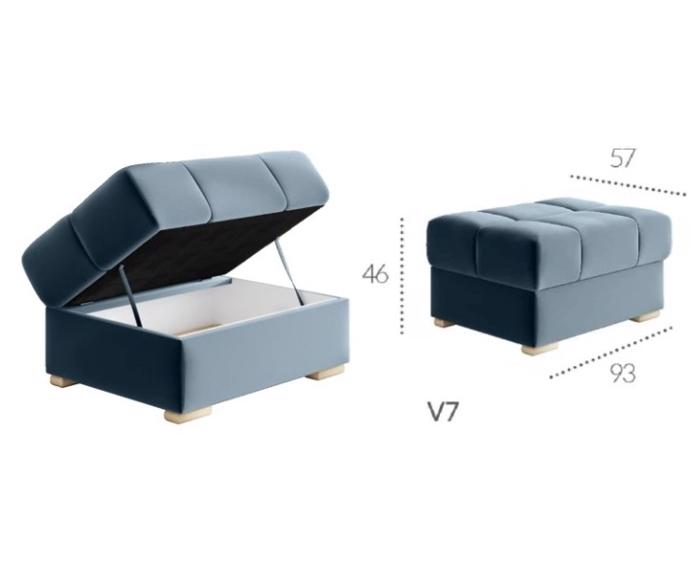 Fotogalerie Taburet Aviro - výběr potahů