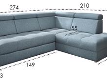 Fotogalerie Sedací souprava Aviro do L - výběr potahů