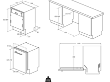 Fotogalerie Myčka nádobí CANDY CIP 3E7L0W Rapidò 