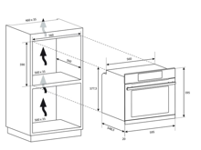 Fotogalerie Vestavná multifunkční trouba CANDY FMCIDC X605/CA