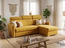 Fotogalerie Rohová sedací souprava Hugo mini - výběr potahů