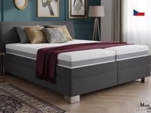 Fotogalerie Blanář - čalouněná postel Vernon 180x200 tmavě šedá - bez matrace