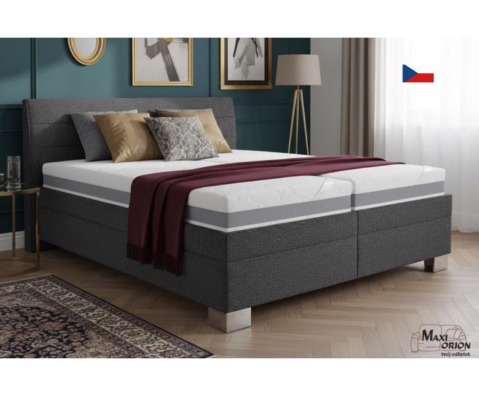Fotogalerie Blanář - čalouněná postel Vernon 180x200 tmavě šedá - bez matrace
