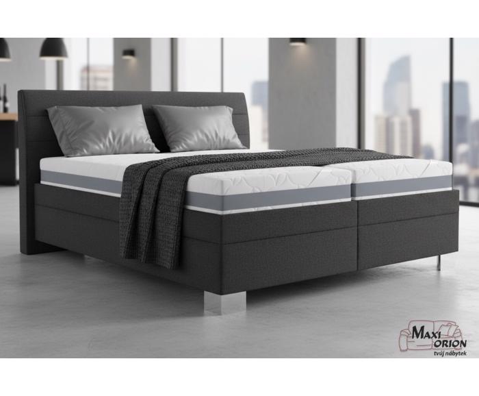Fotogalerie Blanář - čalouněná postel Vernon 160x200 - tmavě šedá - matrace Asteria