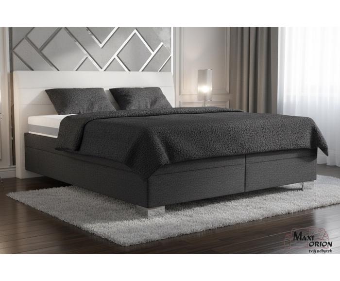 Fotogalerie Blanář - čalouněná postel Vernon 160x200 - tmavě šedá - matrace Asteria