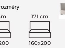 Fotogalerie Blanář - čalouněná postel Ela 180x200 - výběr barvy
