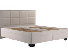 Fotogalerie Blanář - čalouněná postel Ela 160x200 - hnědá