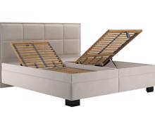 Fotogalerie Blanář - čalouněná postel Ela 160x200 - hnědá