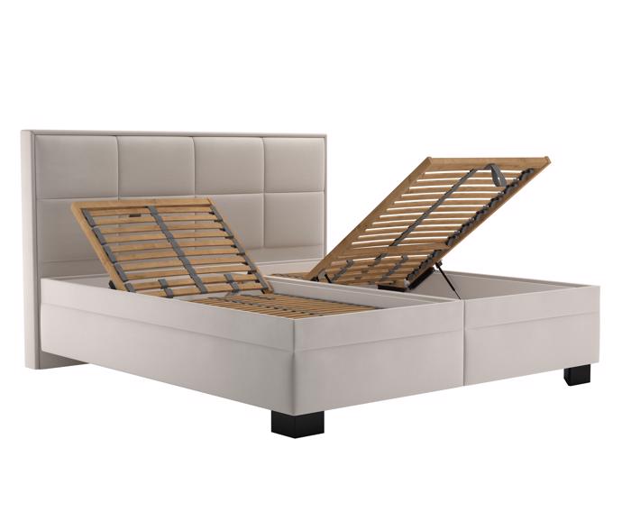 Fotogalerie Blanář - čalouněná postel Ela 160x200 - hnědá