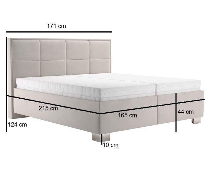 Fotogalerie Blanář - čalouněná postel Ela 160x200 - šedá
