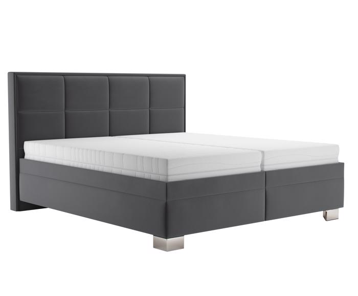 Fotogalerie Blanář - čalouněná postel Ela 160x200 - šedá