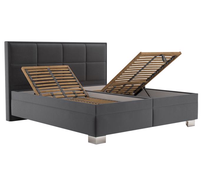 Fotogalerie Blanář - čalouněná postel Ela 160x200 - šedá