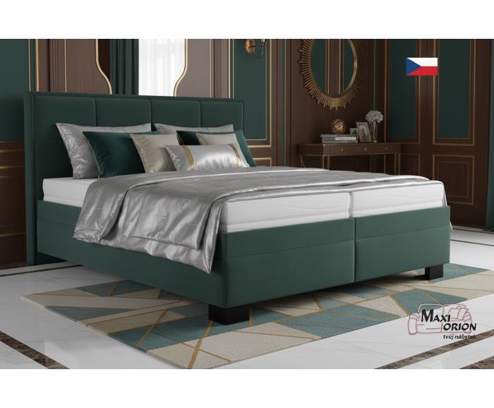 Fotogalerie Blanář - čalouněná postel Ela 180x200 - zelená