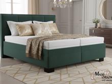 Fotogalerie Blanář - čalouněná postel Ela 180x200 - zelená