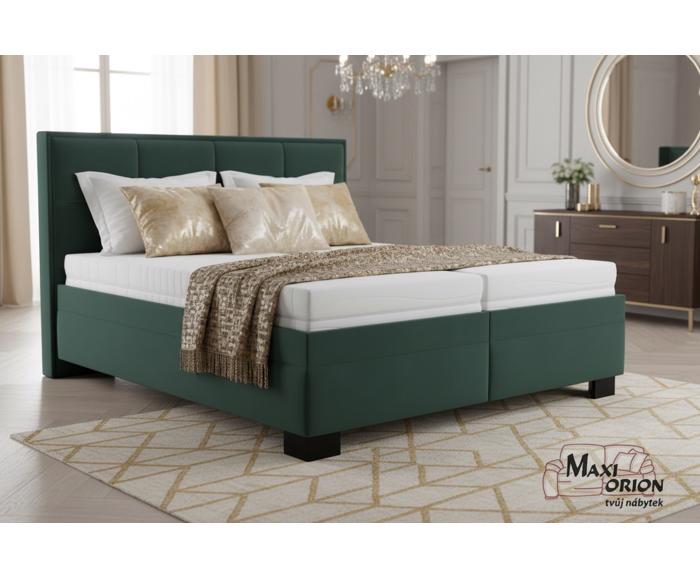 Fotogalerie Blanář - čalouněná postel Ela 180x200 - zelená