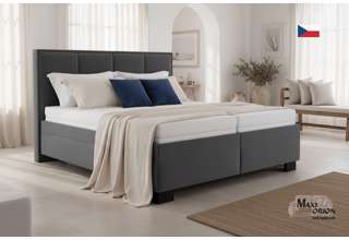 Čalouněná postel Ela tmavě šedá 180x200 Blanář + zvýhodněná cena matrací