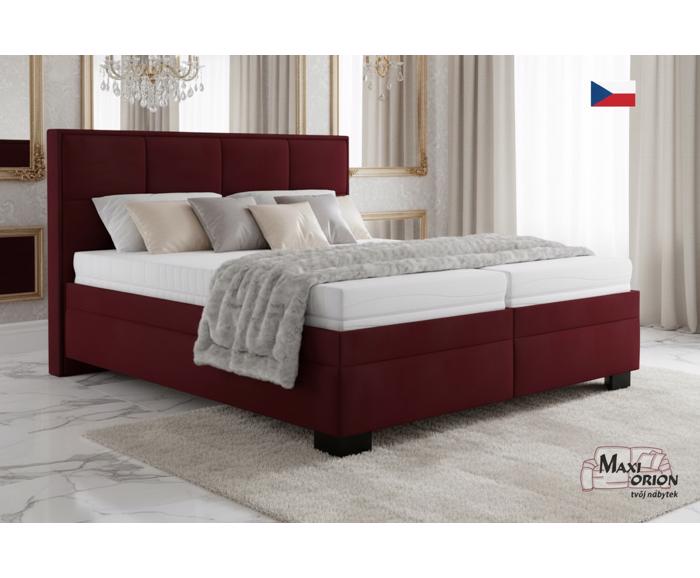 Fotogalerie Blanář - čalouněná postel Ela 180x200 - bordó