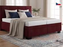 Fotogalerie Blanář - čalouněná postel Ela 180x200 - bordó