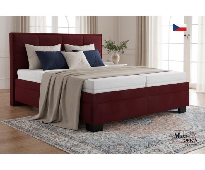 Fotogalerie Blanář - čalouněná postel Ela 180x200 - bordó