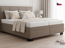 Fotogalerie Blanář - čalouněná postel Ela 180x200 - šedo-hnědá