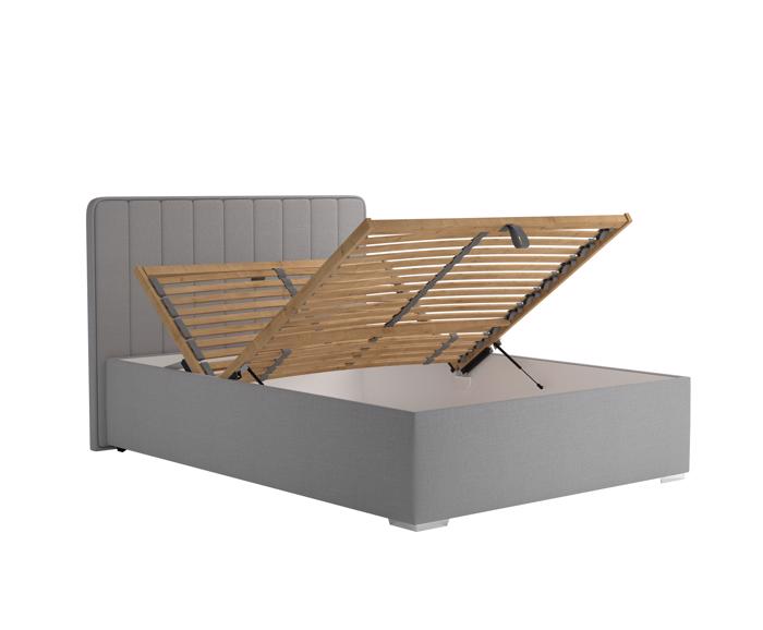 Fotogalerie Blanář - čalouněná postel August 140x200 - šedá
