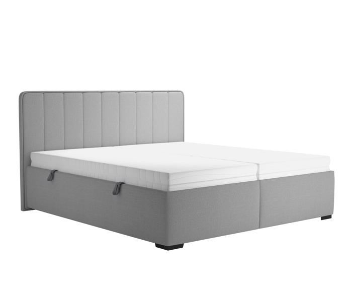 Fotogalerie Blanář - čalouněná postel August 160x200 - kamenitá šedá