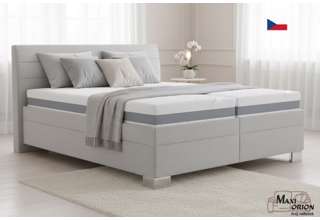 Blanář - čalouněná postel Vernon 180x200 světle šedá bez matrace