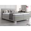 Blanář - čalouněná postel Vernon 160x200 světle šedá - bez matrace