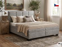 Fotogalerie Blanář - čalouněná postel Ela 160x200 - šedá