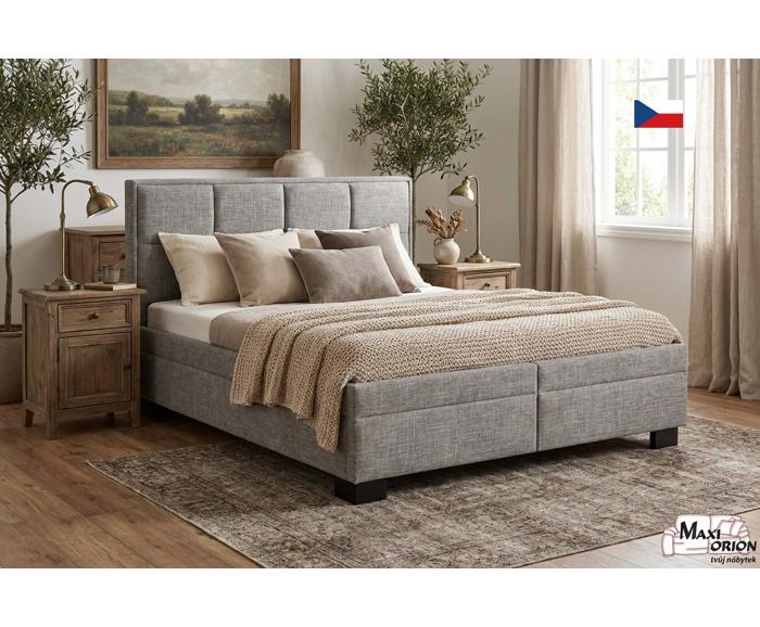 Fotogalerie Blanář - čalouněná postel Ela 160x200 - šedá