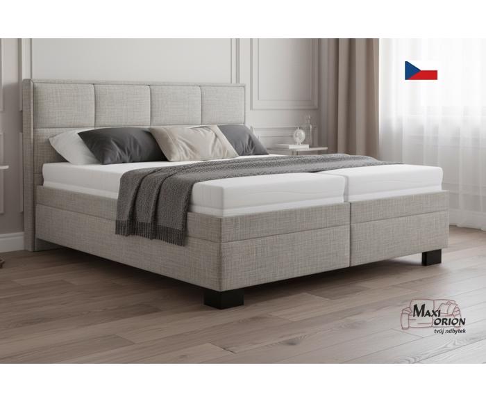 Fotogalerie Čalouněná postel Ela šedá 180x200 Blanář + zvýhodněná cena matrací