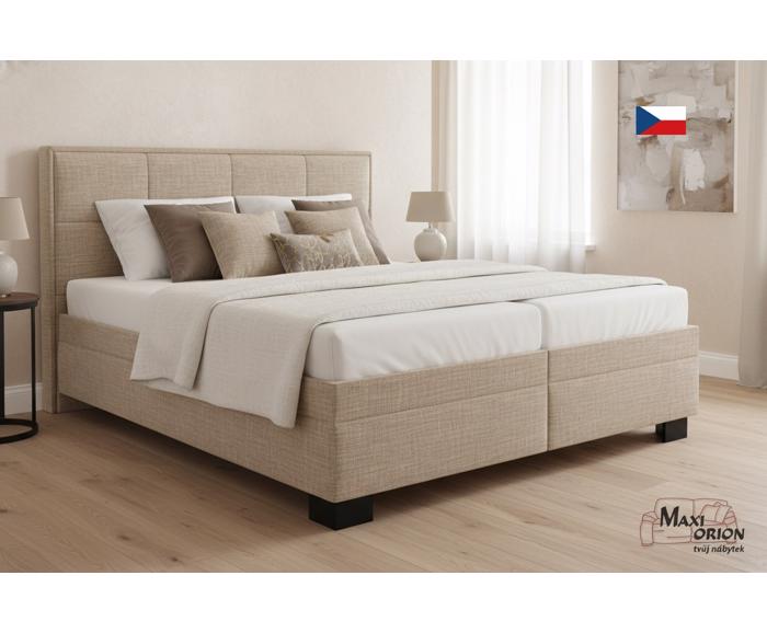 Fotogalerie Blanář - čalouněná postel Ela 180x200 - hnědá