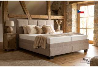 Blanář - čalouněná postel Ela 160x200 - hnědá