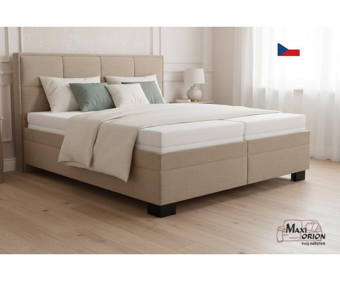 Fotogalerie Blanář - čalouněná postel Ela 160x200 - hnědá