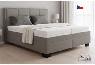 Blanář - čalouněná postel Ela 180x200 - šedá